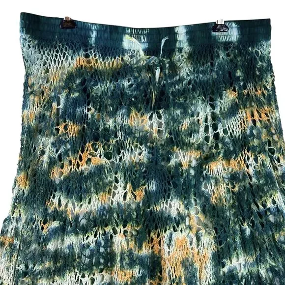 Earthbound Trading Tie Dye Crochet Maxi Skirt Size XXL Boho New With Tag - Picture 3 of 10